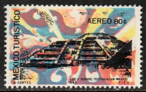 MEXICO C354, TOURISM PROMOTION, TEOTIHUACAN PYRAMID. MINT NH. VF.