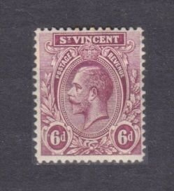 1913 St Vincent 92 MH King George V