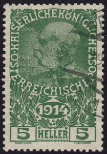 Austria - 1914 - Scott #B1 - used - Franz Josef