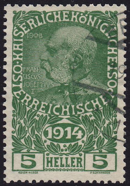 Austria - 1914 - Scott #B1 - used - Franz Josef