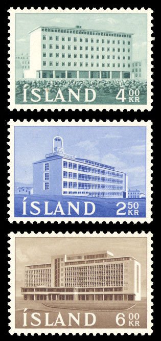 Iceland 1961 Scott #345-347 Mint Never Hinged