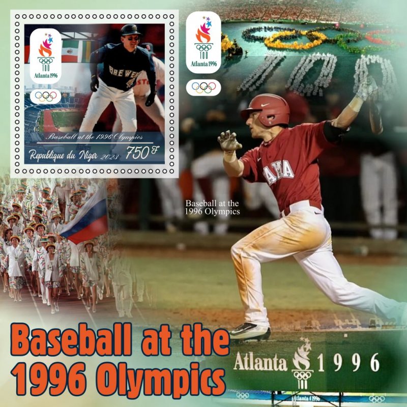 Stamps. Sports Baseball 2024 year 6 sheets perforated