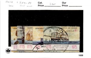 Chile Postage Stamp, #485-489 Used, 1976 Ships (AB)