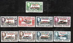 Falkland Islands Dependencies-Sc#5L1-8- id9-unused hinged set + shade of 6p-KGVI