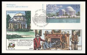 #UX144 Jefferson Memorial Collins FDC