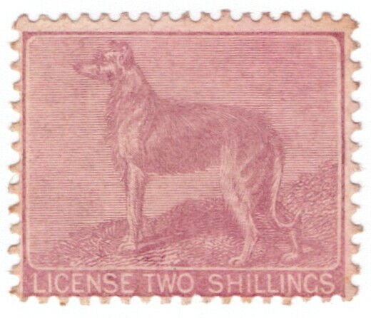 (I.B) George V Revenue : Ireland Dog Licence 2/- (1914)