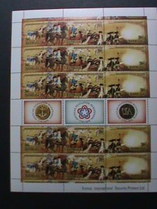 BARBUDA 1976- BICENTENARY OF AMERICAN REVOLUTIONARY MNH FULL SHEET #1 VF