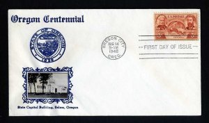 # 964 First Day Cover Unaddressed with Crosby cachet - 8-14-1948 - # 2
