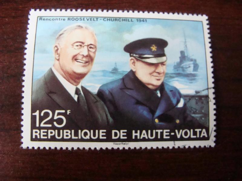 Republique De Haute-Volta    1975  MNH  NG--Roosevelt-Churchill 1941