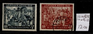 DDR #10NB12,13 Leipzig Fair Issues Used CV$12.00