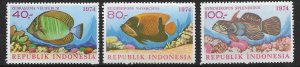 Indonesia 926-28  1974   set 3  FVF Mint NH