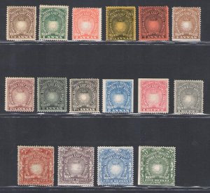 1890-95 British East Africa - Stanley Gibbons n. 4/9 + 11/19 - MH*