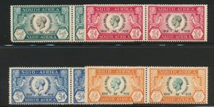 SOUTH AFRICA 68-71a MINT F-VF NH 1935 SILVER JUBILEE KGV