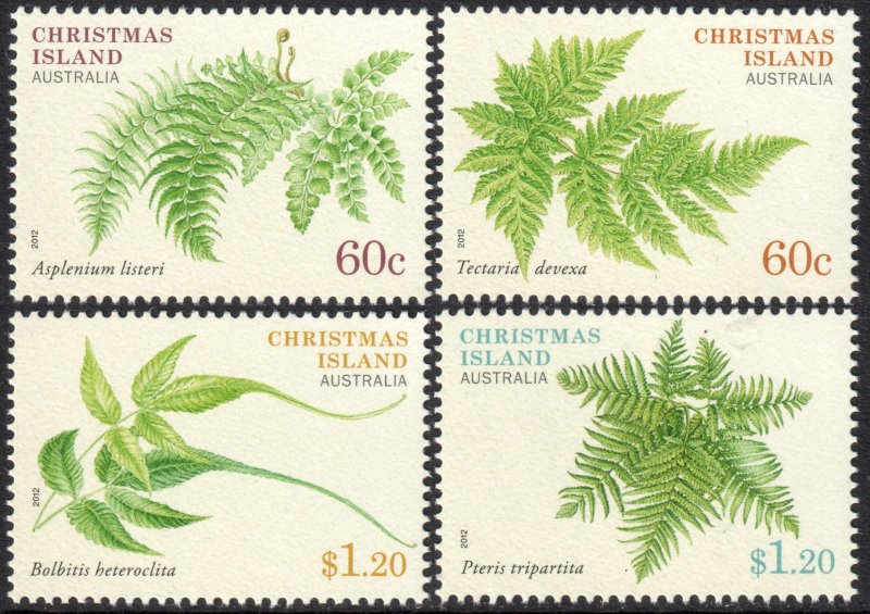 Christmas Island 504-505 MNH - Ferns  (2012)
