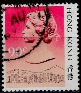 Hong Kong; 1987: Sc. # 496:  Used Type I Single Stamp