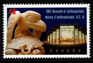 CANADA SG1873 1999 50TH ANNIV OF UNIVERSITY OF BRITISH COLUMBIA MUSEUM MNH