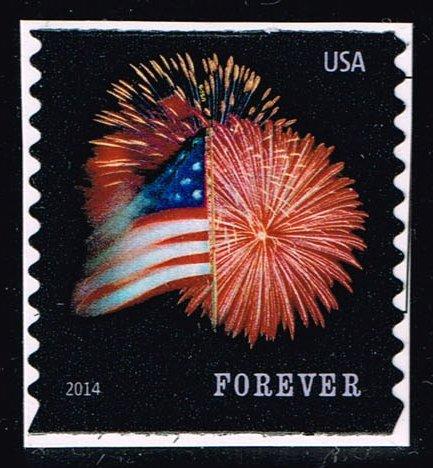US #4868 Fort McHenry Flag and Fireworks; Used (0.25)