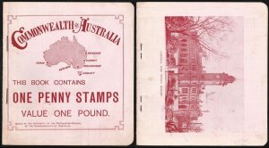 AUSTRALIA 1909 Commonwealth of Australia £1 booklet ACSC cat $30,000. 2 recorded