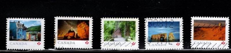 Canada - #3071 - 3075 2018 Far & Wide Booklet stamps set/5 - Used