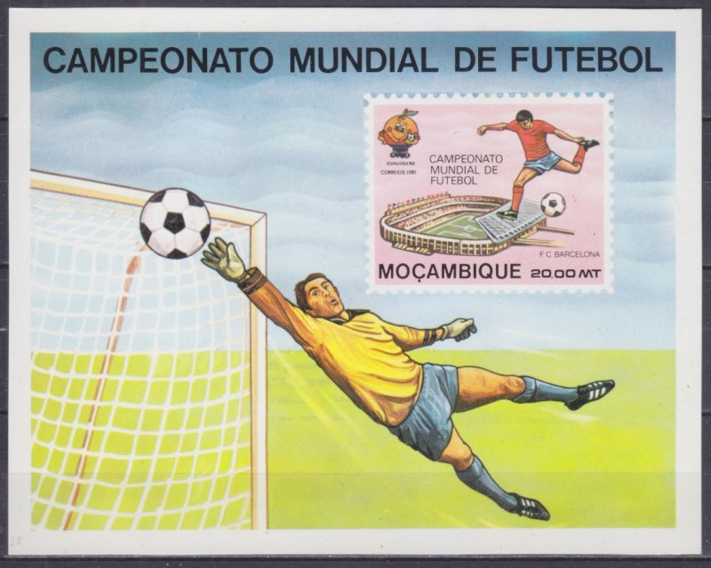 1981 Mozambique 795/B10b 1982 FIFA World Cup in Spain