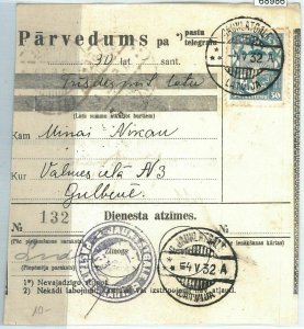 68986 - LATVIA - POSTAL HISTORY - MONEY ORDER: Jaunlatgale 1932-