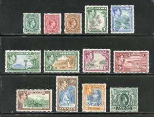 JAMAICA  GEO V  PICTORIALS SCOTT#116/28   MINT NEVER HINGED