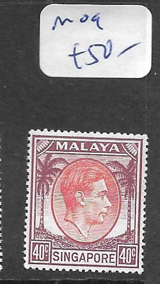 SINGAPORE (P2301B) KGVI 40C  SG 26  MOG