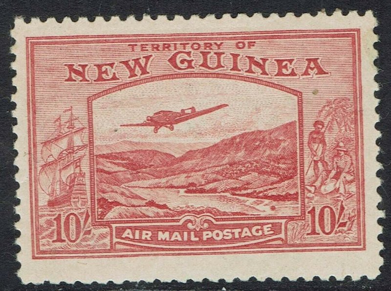 NEW GUINEA 1939 BULOLO AIRMAIL 10/- 