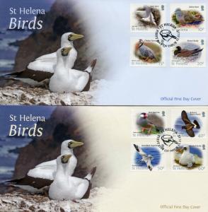 St Helena Birds on Stamps 2015 FDC Bird Definitives Tropicbird 12v Set -3 Covers