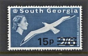 STAMP STATION PERTH -South Georgia #28 MNH OG VF Overprint Definitive Issue