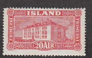 Iceland # 146,  Museum Building, Mint Hinged, 1/3 Cat.