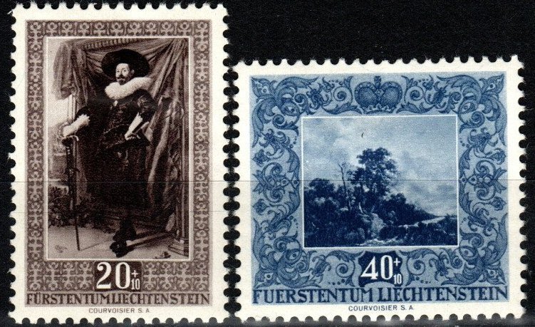 Liechtenstein #B20-21  F-VF Unused CV $10.00 (X8368)