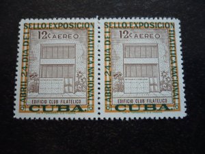 Stamps - Cuba - Scott#570 & C156 - MNH Set in Pairs