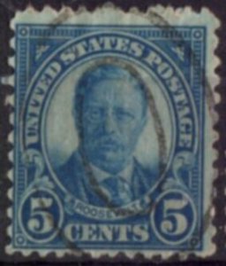 US Stamp #637 - Theodore Roosevelt Regular Issue 1926-34