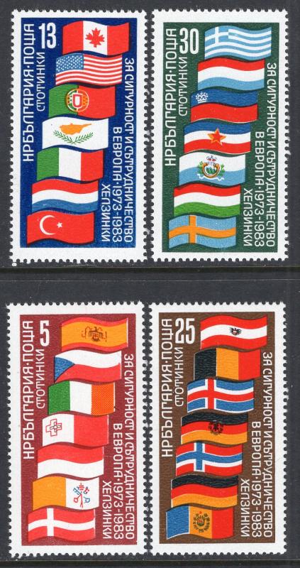 Bulgaria MI 3138-3141 Flags MNH VF