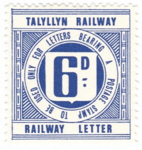(I.B) Talyllyn Railway : Letter Stamp 6p