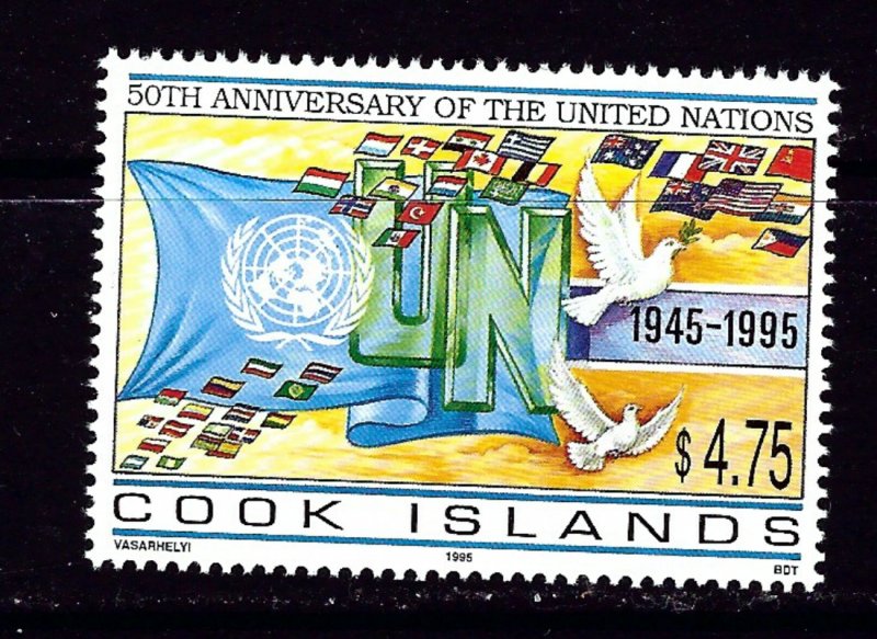 Cook Is 1195 MNH 1995 U.N. Anniversary