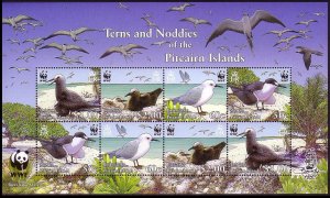 Pitcairn WWF Seabirds MS 2007 MNH SC#647a-d SG#MS728 MI#717-720