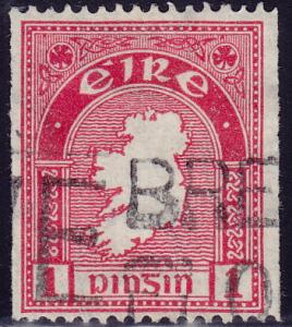 Ireland - 1946 - Stanley Gibbons #112c - used coil - Map