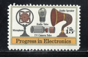 1502 * PROGRESS IN ELECTRONICS *   U.S. Postage Stamp MNH