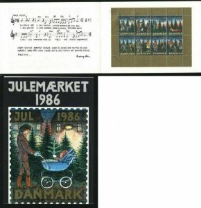 Denmark. Christmas Seals 1986. Souvenir Folder. Christmas In The Forest