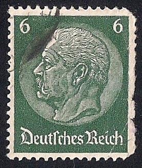 Germany #419 6pf President Paul Von Hindenburg used F-VF