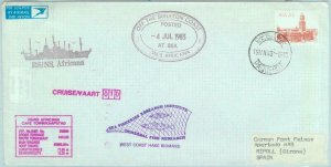 84429 - SOUTH AFRICA - POSTAL HISTORY -  SHIP mail PAQUEBOT fish research 1983