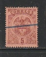 1899 Columbia - Sc 164 - used VF - 1 single - Coat of Arms