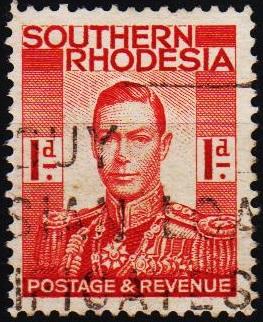 Southern Rhodesia. 1937 1d S.G.41 Fine Used