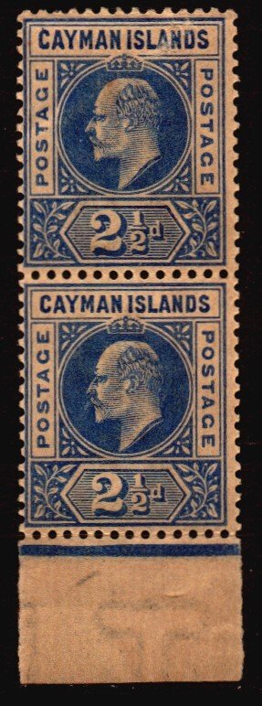 Cayman Islands Unused NH Scott 5 w/ a body bend