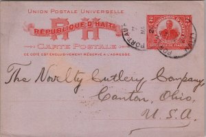 Haiti 1920 - Stationery Postcard - Port Au Prince - F71225