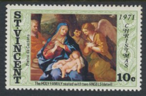 St Vincent  SG 327 SC# 321 MLH Christmas 1971 see scans              