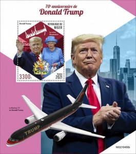 Niger - 2021 President Donald Trump - Stamp Souvenir Sheet - NIG210450b