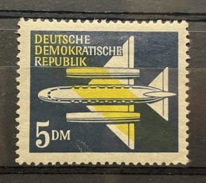 (623) DDR 1957 : Sc# C7 AIRMAIL STYLIZED PLANE - MH